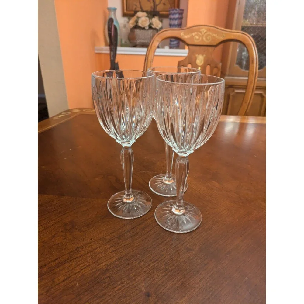 3 Cristal D'Arques Durand Classic Wine Glasses Set Crystal Clear 8